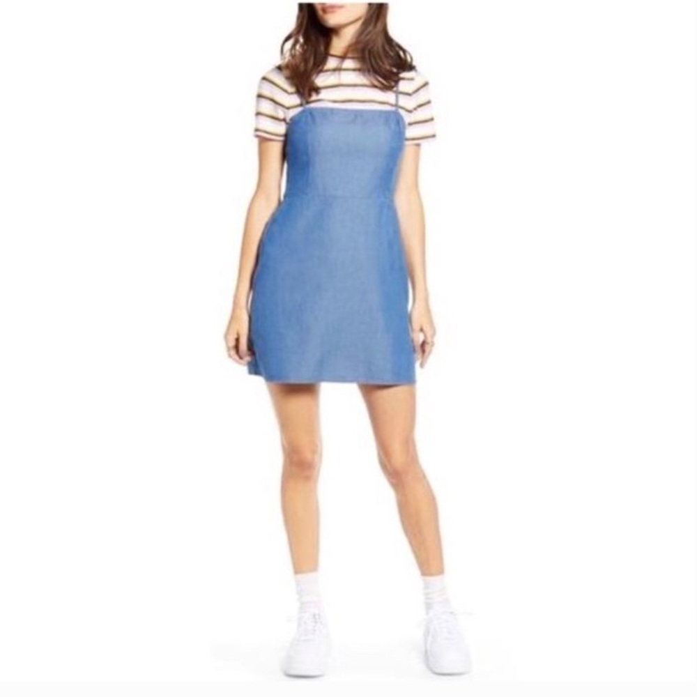 🌈Denim X Chambray Mini Dress🌈